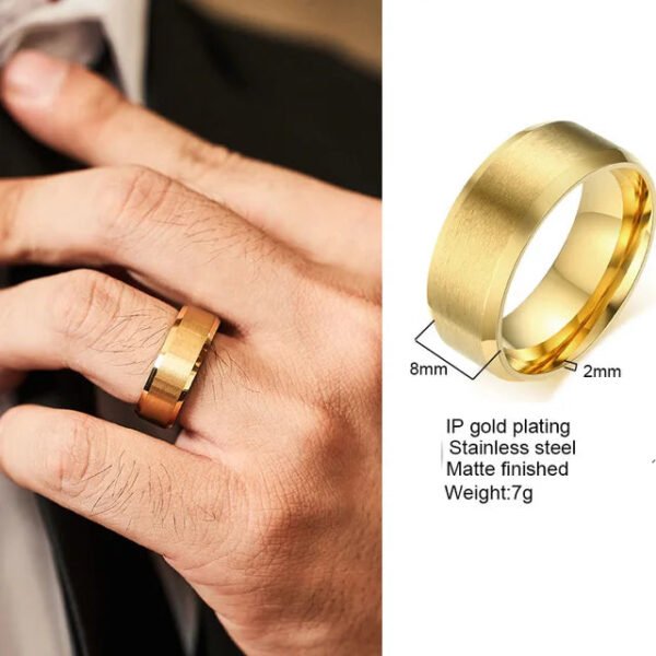 Modern Gents Ring, Nobility Dignified Signet Ring for Men, Stainless Steel Stylishly Rings, Funky Cool Urban Jewelry For Man