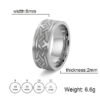 My Shape Viking Celtics Knot Ring For Men Women Black Color Geometric Stainless Steel Finger Rings Vintage Male Jewelry Anillos - Rings