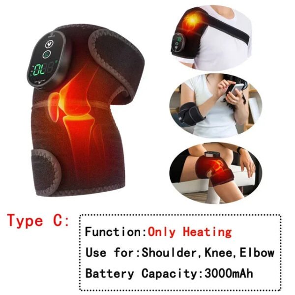 ThermaPulse: Electric Knee Massager with Heating, Vibration Massage, and Arthritis Relief