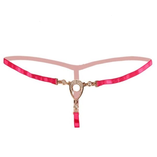 Limited Time Offer Women Sexy Shiny Rhinestone Panties Thongs Open Crotch Seamless Massage Underwear Erotic Lingerie G-string