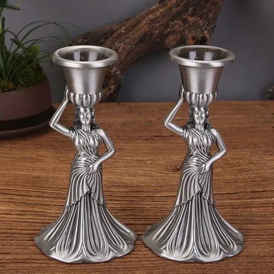 Santa Maria metal candle holders candle lantern iron candle holder candle container for candy bar ZT122