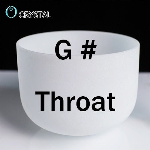 8inch Note Perfect Sound C/d/e/f/g/a/b Chakra Frosted Quartz Crystal Singing Bowl 8" Meditation - Bells & Chimes