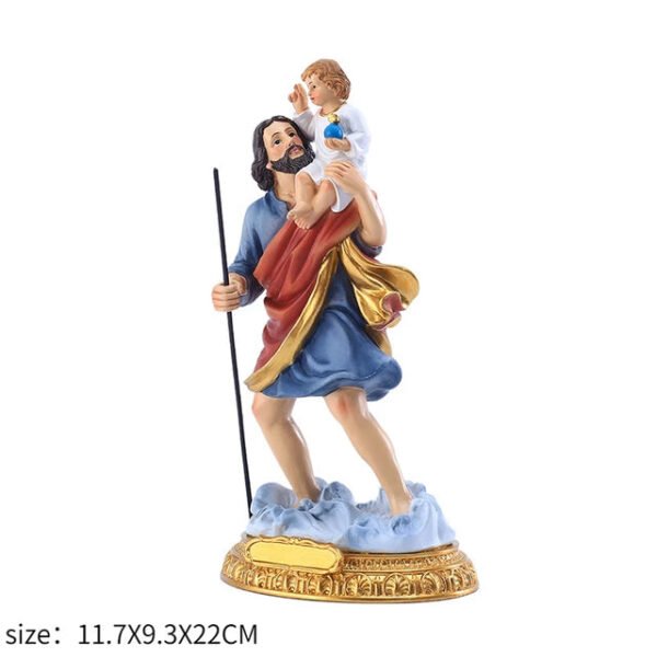 Jesus Statues/ Virgin Mary Figurine Sculpture Christian Wedding Gift Xmas Desktop Display Decors Renaissance Collection Gifts