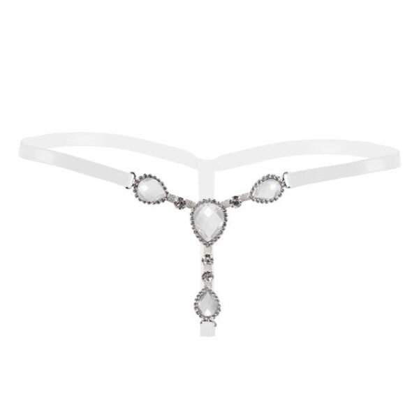 Limited Time Offer Women Sexy Shiny Rhinestone Panties Thongs Open Crotch Seamless Massage Underwear Erotic Lingerie G-string