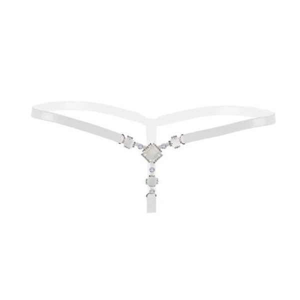 Limited Time Offer Women Sexy Shiny Rhinestone Panties Thongs Open Crotch Seamless Massage Underwear Erotic Lingerie G-string