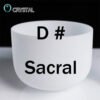 8inch Note Perfect Sound C/d/e/f/g/a/b Chakra Frosted Quartz Crystal Singing Bowl 8" Meditation - Bells & Chimes