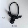 Unique Viking Black Oversized Crow Hair Clip Goth Punk Raven Wing Hairpin Jewelry