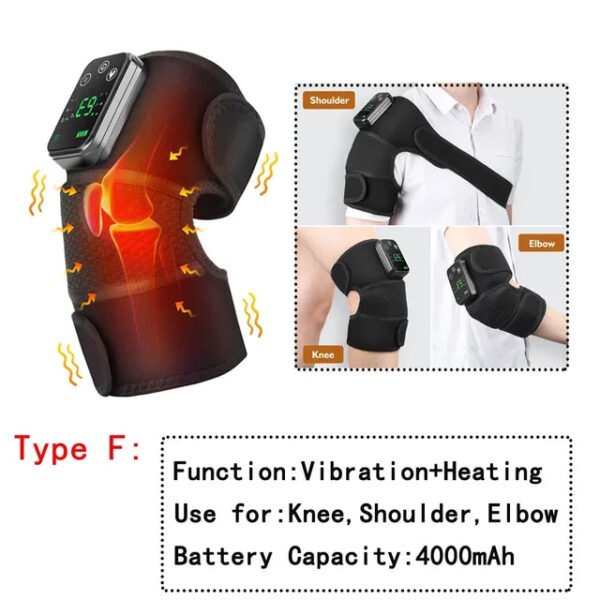 ThermaPulse: Electric Knee Massager with Heating, Vibration Massage, and Arthritis Relief