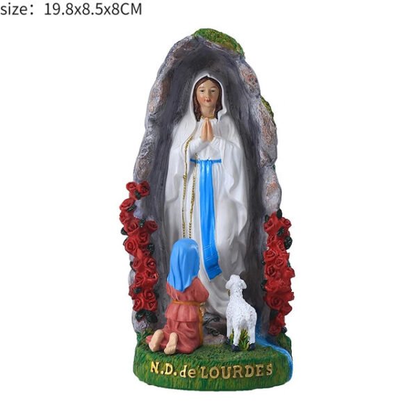 Jesus Statues/ Virgin Mary Figurine Sculpture Christian Wedding Gift Xmas Desktop Display Decors Renaissance Collection Gifts