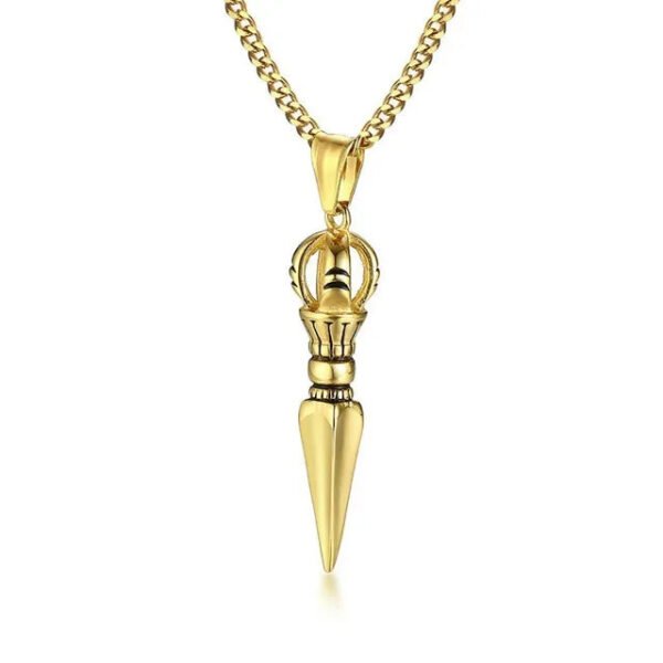 TIBETAN BUDDHIST PROTECTION PENDANT VAJRA DAGGER PATRON SAINT AMULET NECKLACE