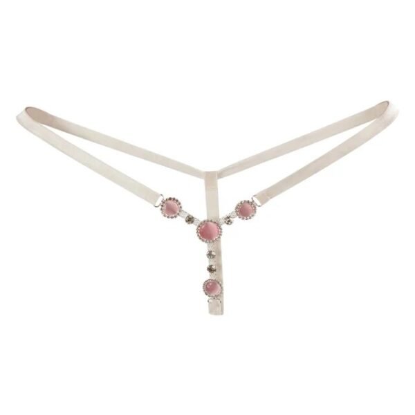 Limited Time Offer Women Sexy Shiny Rhinestone Panties Thongs Open Crotch Seamless Massage Underwear Erotic Lingerie G-string