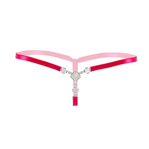 Limited Time Offer Women Sexy Shiny Rhinestone Panties Thongs Open Crotch Seamless Massage Underwear Erotic Lingerie G-string