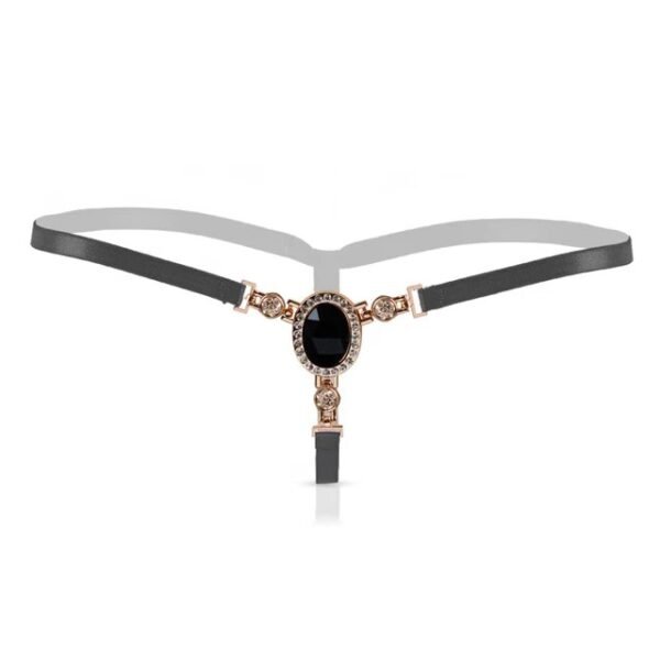 Limited Time Offer Women Sexy Shiny Rhinestone Panties Thongs Open Crotch Seamless Massage Underwear Erotic Lingerie G-string