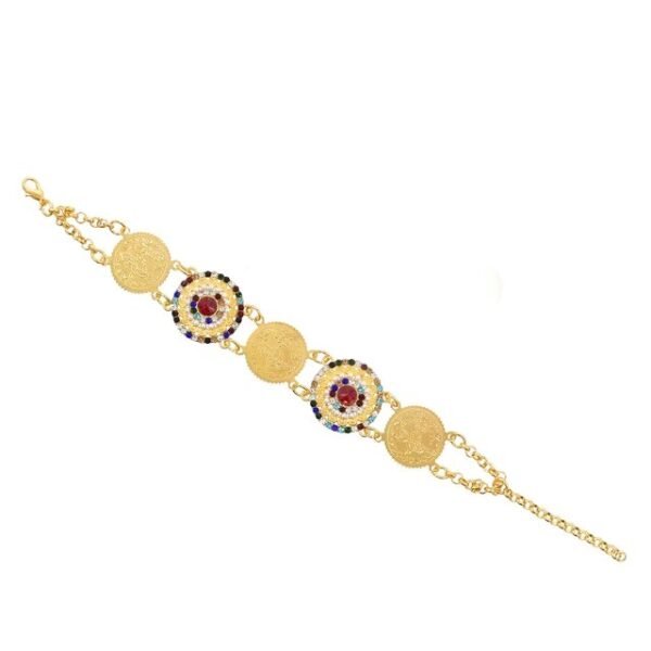 Gypsy Tribal Tibetan Bracelet for Women Boho Vintage Silver Men's Turquoise Elastic Bangles Afghan Turkish Ethnic Indian Jewelry