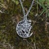 Wicca Celtic Green Man Pentagram Pendant woman necklace