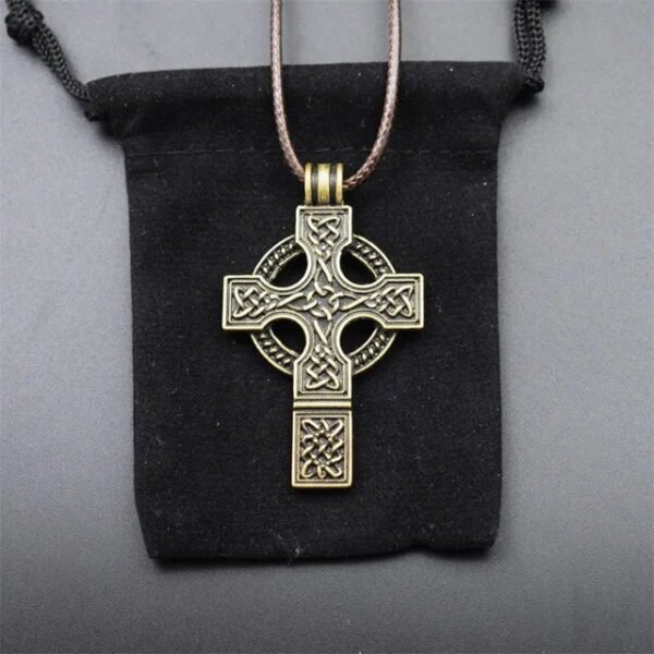 Celtics Knot Cross Pendant Necklace Christian Jewelry Religious Amulets Gift