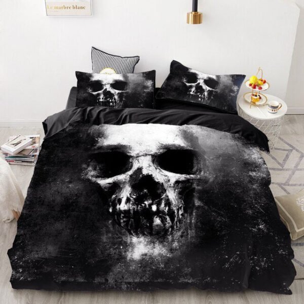 Luxury Bedding Sets 3d Custom,duvet Cover Set Queen/king,quilt/blanket Cover Set,3 Pcs Bed Se,halloween Skull Bed Linen - Bedding Set