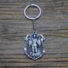 Archangel St.Michael Protect Me Keychain Holy Shield Charm Russian Orthodox Pendant