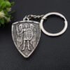 Archangel St.Michael Protect Me Keychain Holy Shield Charm Russian Orthodox Pendant