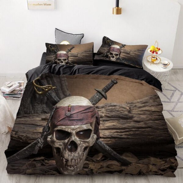 Luxury Bedding Sets 3d Custom,duvet Cover Set Queen/king,quilt/blanket Cover Set,3 Pcs Bed Se,halloween Skull Bed Linen - Bedding Set