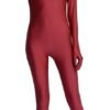 Adult Black Spandex Full Body Zentai Footed Jumpsuit Unisex Bodysuit Women Handed Unitard Skin Tight Halloween Costume