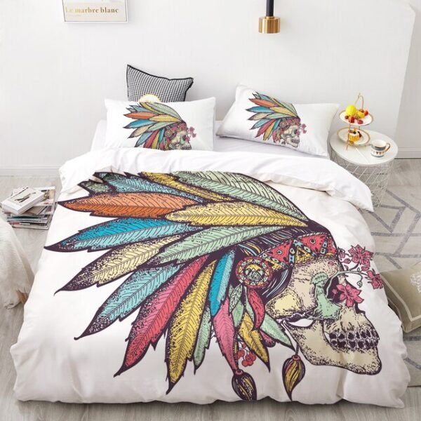 Luxury Bedding Sets 3d Custom,duvet Cover Set Queen/king,quilt/blanket Cover Set,3 Pcs Bed Se,halloween Skull Bed Linen - Bedding Set