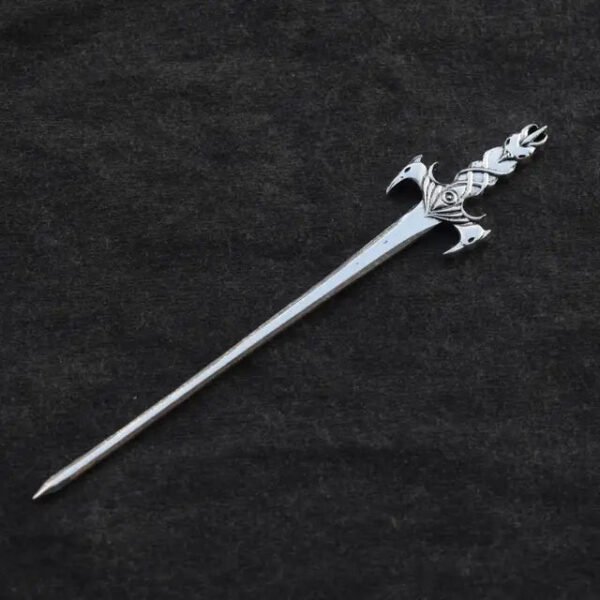16cm Witch skull Hair Stick sword woman hair stick Hairpin Amulet Spirit Hair Jewelry For Women