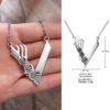 Mjolnir The Hammer of Thor Norse Pagan Symbol Pendant Necklace Stainless Steel Double Sided Dragon Design Viking Jewelry