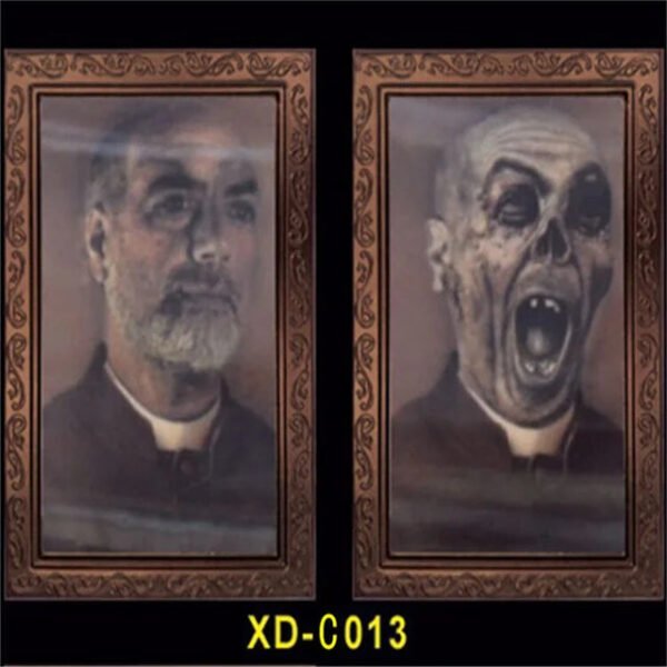 3D Changing Face Ghost Picture Frame Halloween Decoration Horror Craft Supplies Haunted House