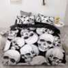 Luxury Bedding Sets 3d Custom,duvet Cover Set Queen/king,quilt/blanket Cover Set,3 Pcs Bed Se,halloween Skull Bed Linen - Bedding Set