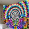 Psychedelic Dreamcatcher Moon Feather Tapestry Hippie Large Bohemian Mandala Tapestries Wall Cloth Carpet Ceiling Room Decor| |