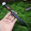 Crystal Metal Sword 90-95g Witch Altar hair Accessories Wizard stick Energy Pagan Cosplay Elf Gothic Dark Magic Wand Witch Gift