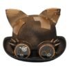 Steampunk Men Hat With Goggles Gay Top Hat Steampunk Bowler Top Hat Vintage Halloween Top Hat Gothic Carnival Nightclub