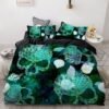 Luxury Bedding Sets 3d Custom,duvet Cover Set Queen/king,quilt/blanket Cover Set,3 Pcs Bed Se,halloween Skull Bed Linen - Bedding Set