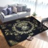 Triple Moon And Pentagram Altar Or Tarot Witchy Gothic Rug Floor Mat, Area Rug Large, Carpets For Living Room Bed Room, Bath Rug - Rug