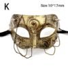 Steampunk Mask Phantom Masquerade Cosplay Ball Half Face Women Men Punk Costume Halloween Party Costume Props Decorate Accessory