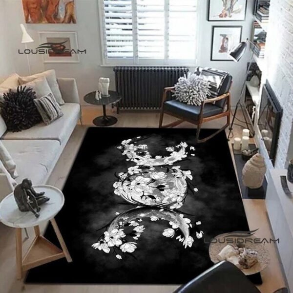 Triple Moon Goddess Rug and Carpet 3D Printing Hecate witch Home Decoration Living Room Bedroom Entrance Large Area Soft Carpet| |