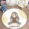 Round Meditation Chakra Pattern Carpet Yoga Practice Area Rug Indoor Home Decoration Floor Mat - Rug