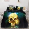 Luxury Bedding Sets 3d Custom,duvet Cover Set Queen/king,quilt/blanket Cover Set,3 Pcs Bed Se,halloween Skull Bed Linen - Bedding Set