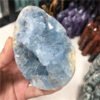 new arrivals crystals minerals healing stones egg shaped natural blue celestite crystals geode for home decoration
