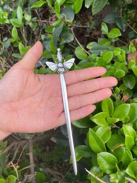 16cm Witch skull Hair Stick sword woman hair stick Hairpin Amulet Spirit Hair Jewelry For Women