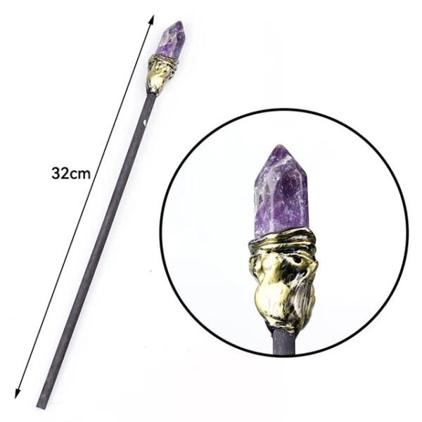 Crystal Magic Witch Wands Pagan Wizard Natural Raw Stones Quartz Power Mineral Witchcraft Wicca Altar Pendulum Home Decoration