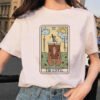 Women's Tarot Card Flower Funny Time Ladies Cartoon Fashion Short Sleeve Summer Printed T-shirt Women's T-shirt Top Pattern. - T-shirts