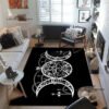 Triple Moon Goddess Rug and Carpet 3D Printing Hecate witch Home Decoration Living Room Bedroom Entrance Large Area Soft Carpet| |