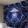 Psychedelic Dreamcatcher Moon Feather Tapestry Hippie Large Bohemian Mandala Tapestries Wall Cloth Carpet Ceiling Room Decor| |