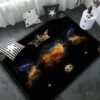 Triple Moon And Pentagram Altar Or Tarot Witchy Gothic Rug Floor Mat, Area Rug Large, Carpets For Living Room Bed Room, Bath Rug - Rug