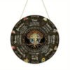 Magical Witchcraft Tree Wheel of the year Wooden Door Sign