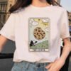 Women's Tarot Card Flower Funny Time Ladies Cartoon Fashion Short Sleeve Summer Printed T-shirt Women's T-shirt Top Pattern. - T-shirts