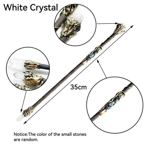 Natural Crystal Pagan Wizard Magic Witch Wands Raw Stones Quartz Power Mineral Witchcraft Wicca Altar Pendulum Home Decoration