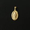 18K Gold Portrait Coin Cross Peach Heart Angel Charms Vintage Pendant b